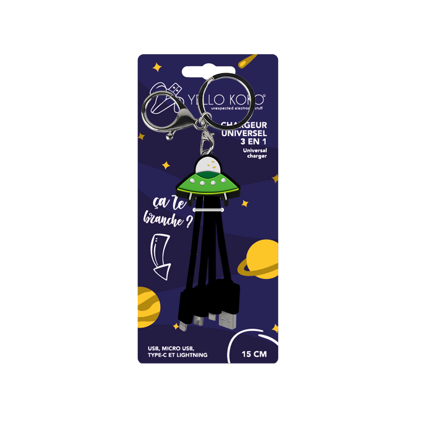 Câble OVNI universel 15cm