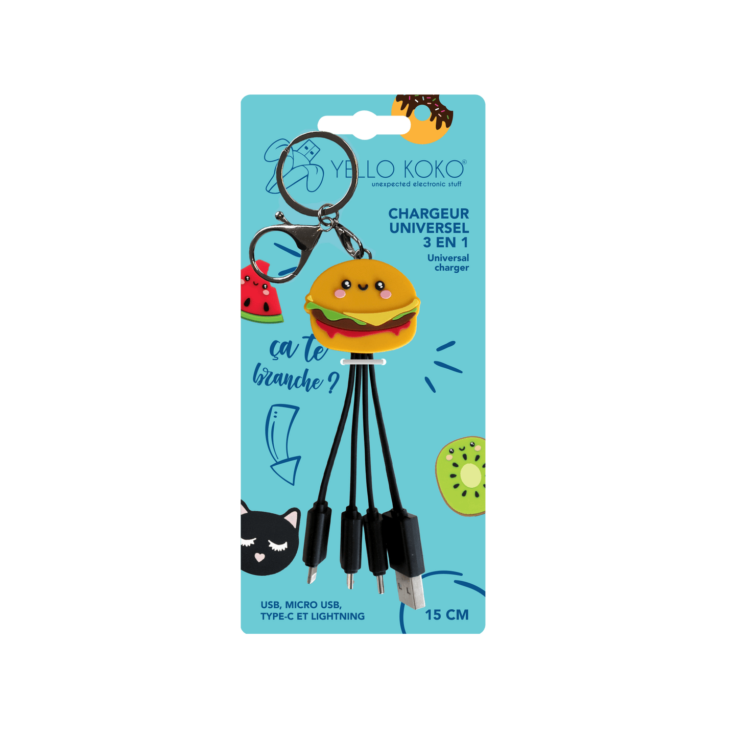 Câble Burger universel 15cm - Yello Koko