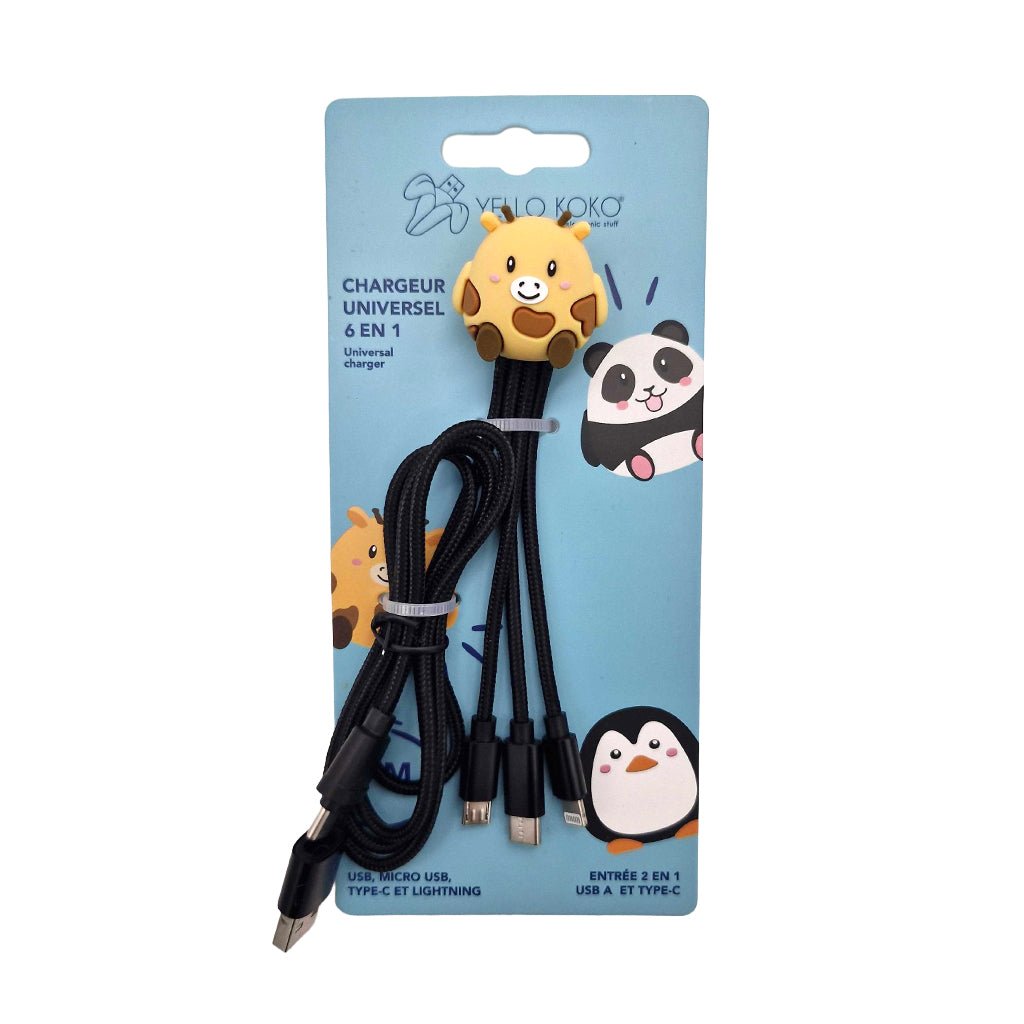 Câble Girafe 5 en 1 XXL (1M) - Yello Koko