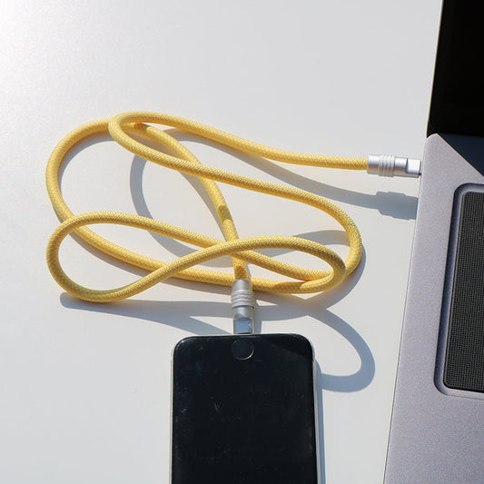 Cable USB - C renforcé BIGGY Jaune - Yello Koko