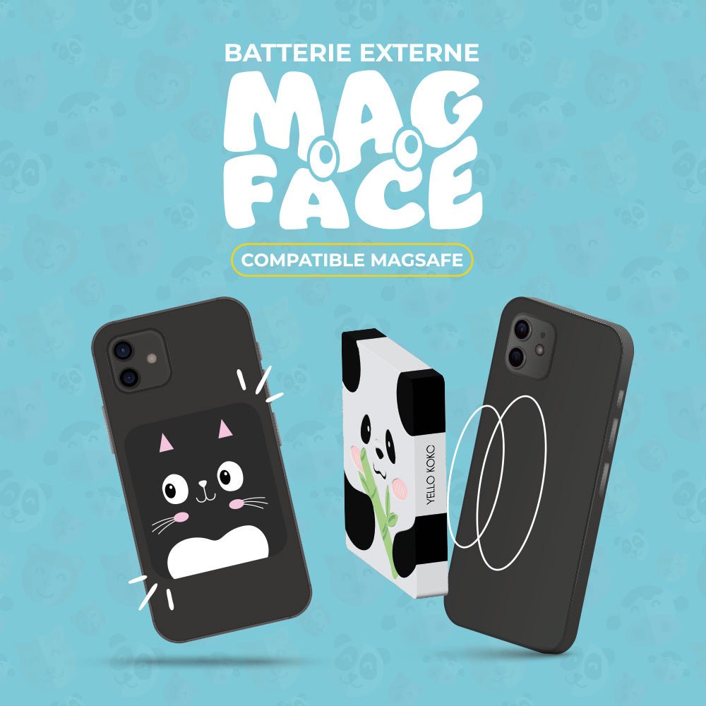 MagFace Panda - Batterie externe 5000mHa - Yello Koko