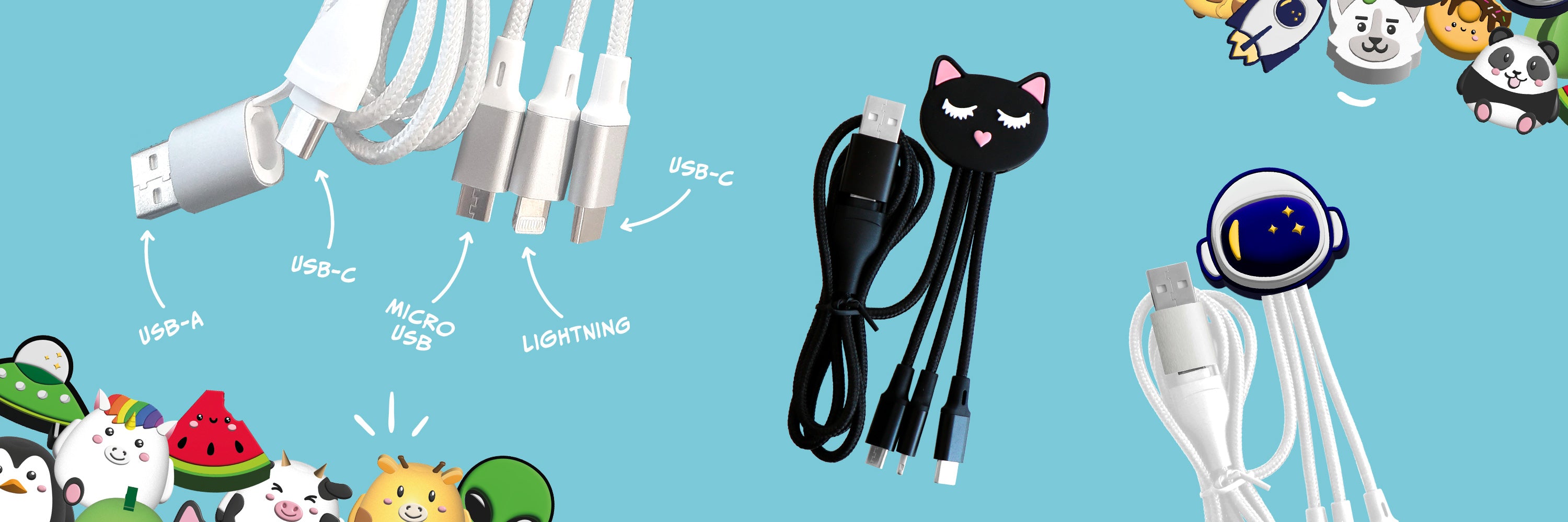 Câble universel 5 en 1 collection Yello Koko