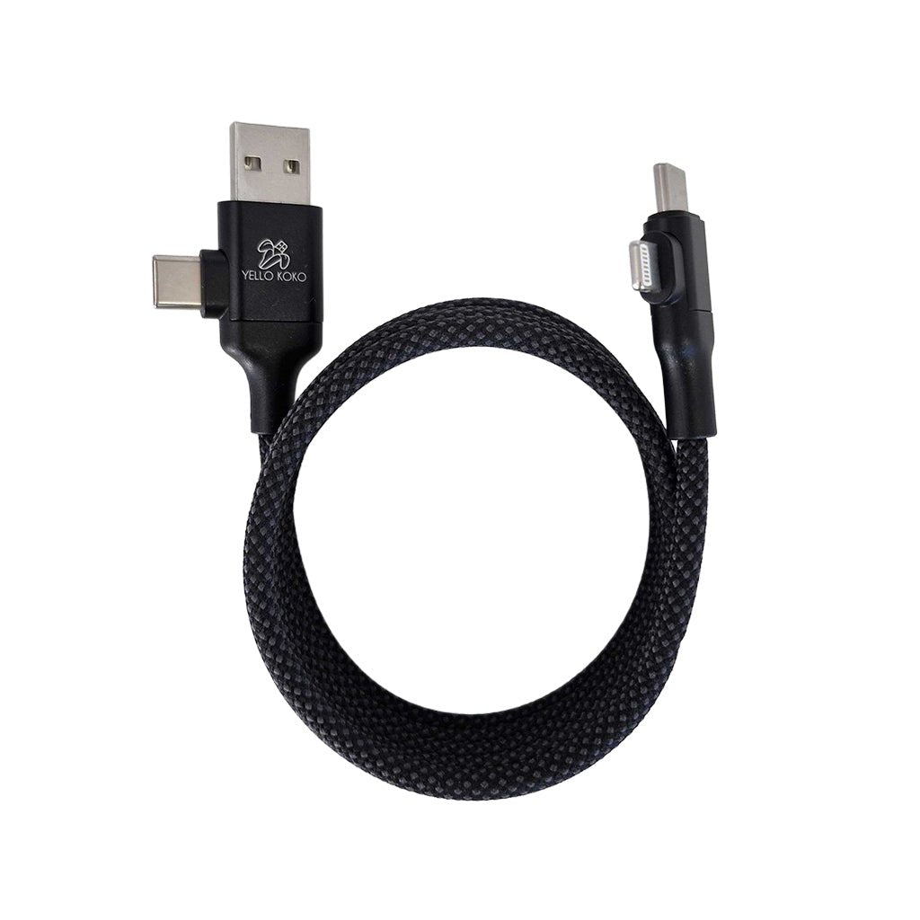 Cable Magnétique Anti-nœuds Noir - Yello Koko