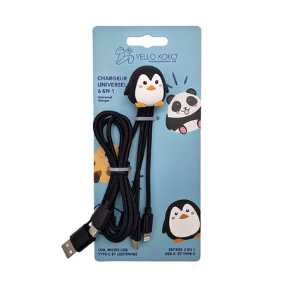 Câble Pingouin 5 en 1 XXL (1M) - Yello Koko