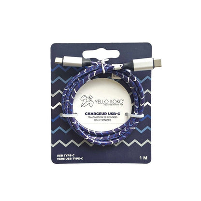 Câble USB - C Zig 1m – Charge & Data - Yello Koko