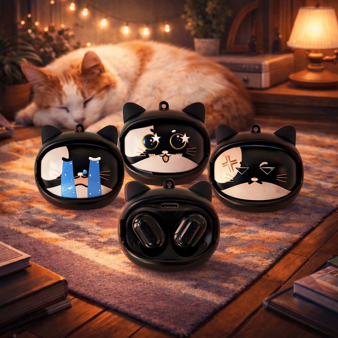 Moody Cat - Ecouteurs sans - fil - Yello Koko