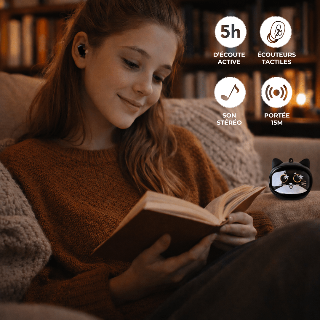 Moody Cat - Ecouteurs sans - fil - Yello Koko