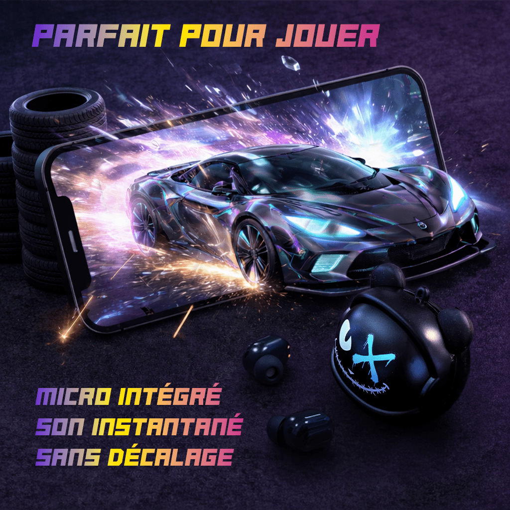 Moody Geek - Ecouteurs sans - fil - Yello Koko