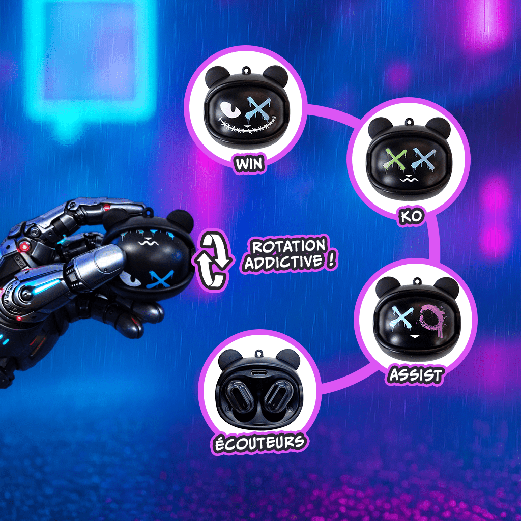 Moody Geek - Ecouteurs sans - fil - Yello Koko